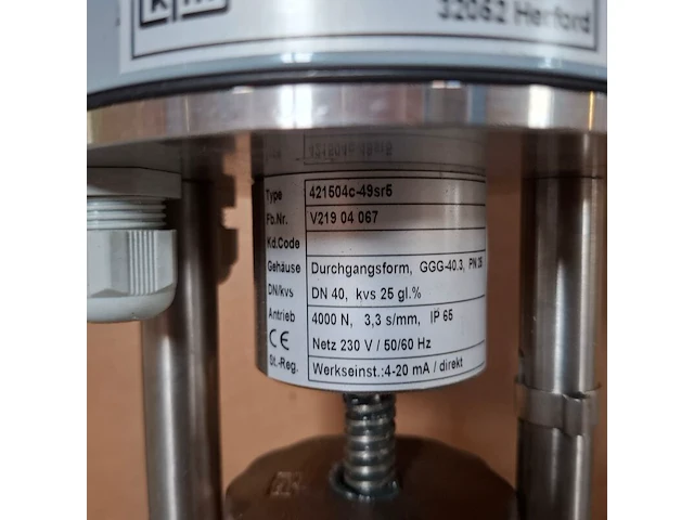 Elektrisch geregelde afsluiter kfm, 421504c-49sr5 - afbeelding 8 van  13
