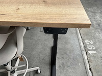 Elektrisch verstelbaar bureau 160x60 v.v hoge verstelbare bureaustoel - afbeelding 3 van  6