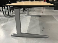 Elektrisch verstelbaar bureau | 160x80 cm, ahrend, ahorn - afbeelding 6 van  7
