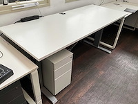 Elektrisch verstelbaar bureau 200x80cm + vitra idmesh - afbeelding 3 van  8
