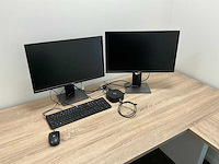 Elektrisch verstelbaar bureau met schermen en usb dock - afbeelding 3 van  7