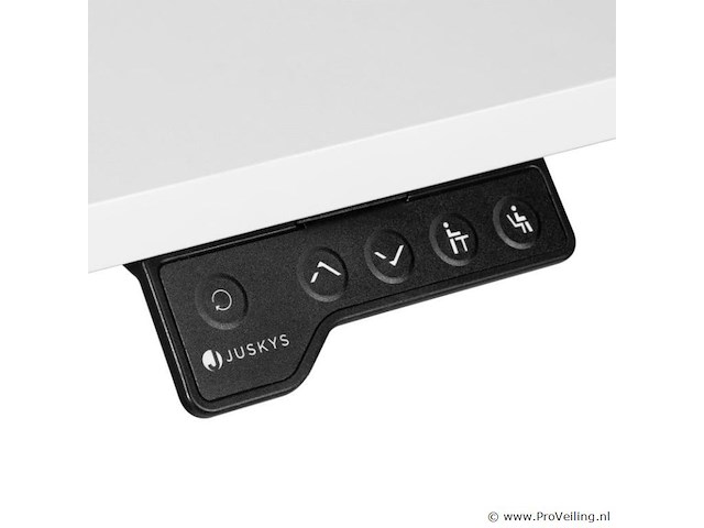 Elektrisch verstelbaar bureau / sta zit bureau - 120 x 60 cm - wit - afbeelding 6 van  15