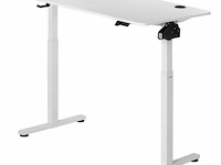 Elektrisch verstelbaar bureau / sta zit bureau - 120 x 60 cm - wit - afbeelding 14 van  15