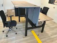 Elektrisch verstelbaar dubbel bureau met 2x bureaustoel - afbeelding 6 van  12