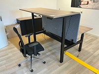 Elektrisch verstelbaar dubbel bureau met 2x bureaustoel - afbeelding 11 van  17