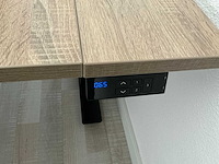 Elektrisch verstelbaarl vormig bureau met stoel kast en ladeblok - afbeelding 7 van  7