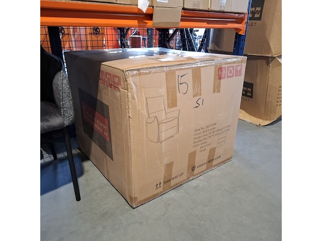 Elektrisch verstelbare fauteuil, orange, 2025 - afbeelding 3 van  3