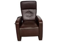 Elektrisch verstelbare sta-opstoel / relaxstoel – bruin leder