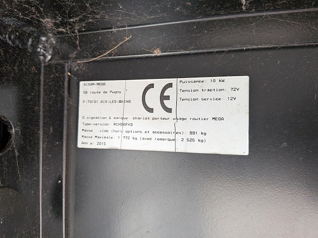 Elektrisch voertuig, aixam, mega e-worker, 2015 - afbeelding 6 van  22