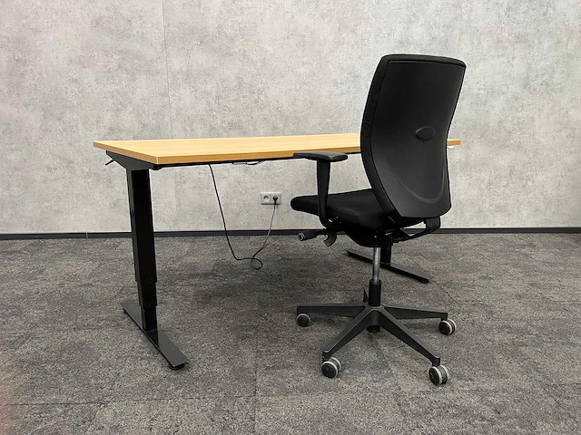 Elektrisch zit-sta bureau 160x80 met bureaustoel - afbeelding 16 van  20