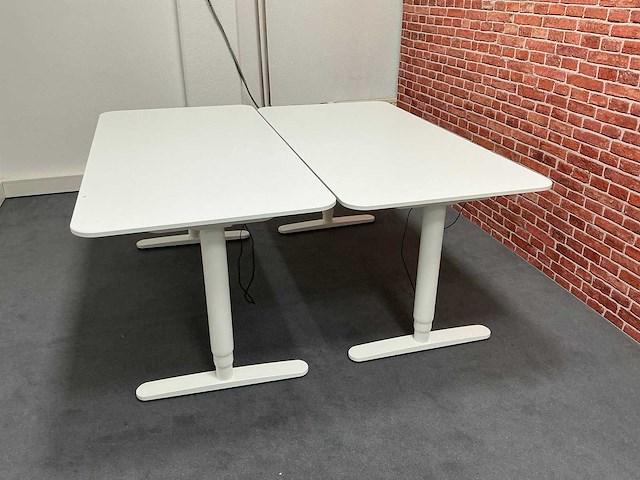 Elektrisch zit-sta bureau 160x80cm (2x) - afbeelding 1 van  7