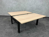 Elektrisch zit-sta duo bureau 140x75 - refurbished - afbeelding 7 van  11