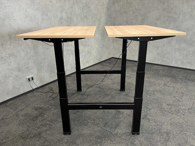 Elektrisch zit-sta duo bureau 140x75 - refurbished - afbeelding 9 van  11