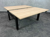 Elektrisch zit-sta duo bureau 140x75 - refurbished - afbeelding 4 van  19