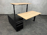 Elektrisch zit-sta duo bureau 140x75 - refurbished - afbeelding 12 van  19