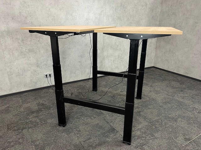 Elektrisch zit-sta duo bureau 140x75 - refurbished - afbeelding 2 van  19