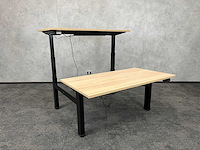 Elektrisch zit-sta duo bureau 140x75 - refurbished - afbeelding 5 van  11