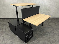 Elektrisch zit-sta duo bureau 140x75 - refurbished - afbeelding 3 van  17