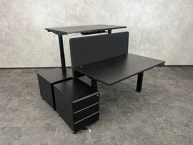 Elektrisch zit-sta duo bureau 140x75 - afbeelding 4 van  11