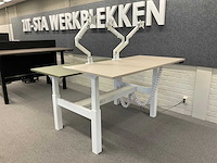 Elektrisch zit-sta duo bureau / dubbele werkplek