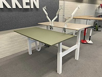 Elektrisch zit-sta duo bureau / dubbele werkplek - afbeelding 2 van  9