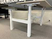 Elektrisch zit-sta duo bureau / dubbele werkplek - afbeelding 5 van  9