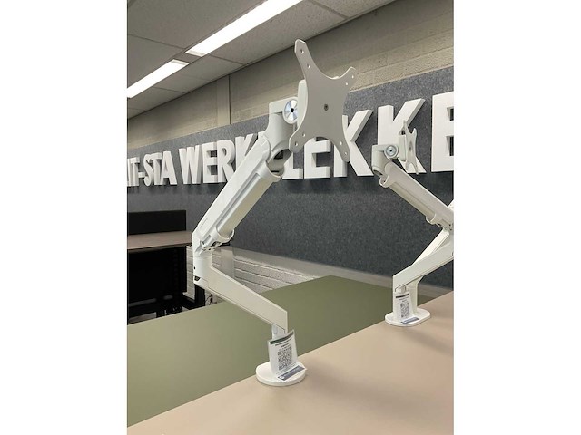 Elektrisch zit-sta duo bureau / dubbele werkplek - afbeelding 8 van  9