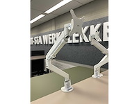 Elektrisch zit-sta duo bureau / dubbele werkplek - afbeelding 8 van  9