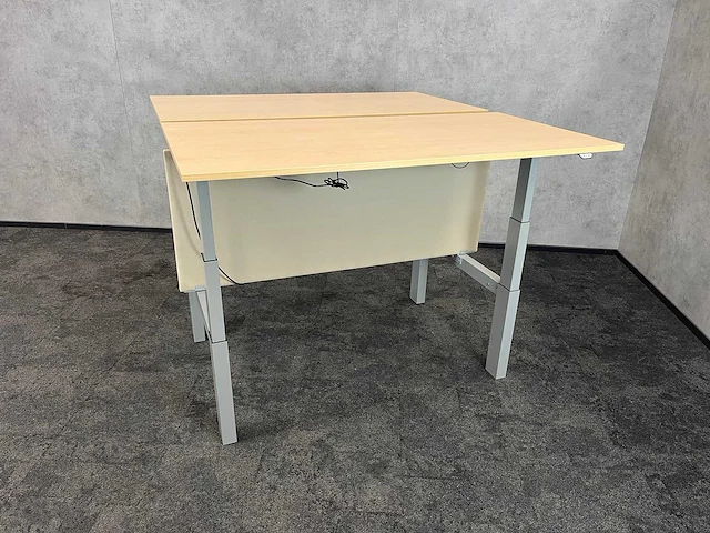 Elektrisch zit-sta duo bureau met tussenschot 160x80 - afbeelding 14 van  17