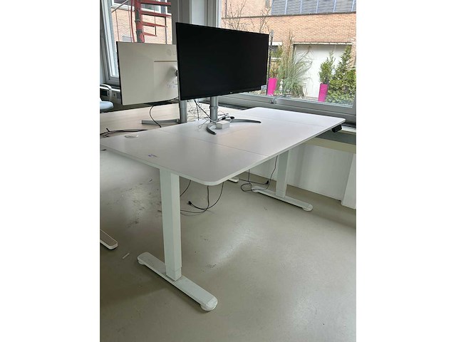 Elektrisch zit/sta bureau wit - afbeelding 3 van  3