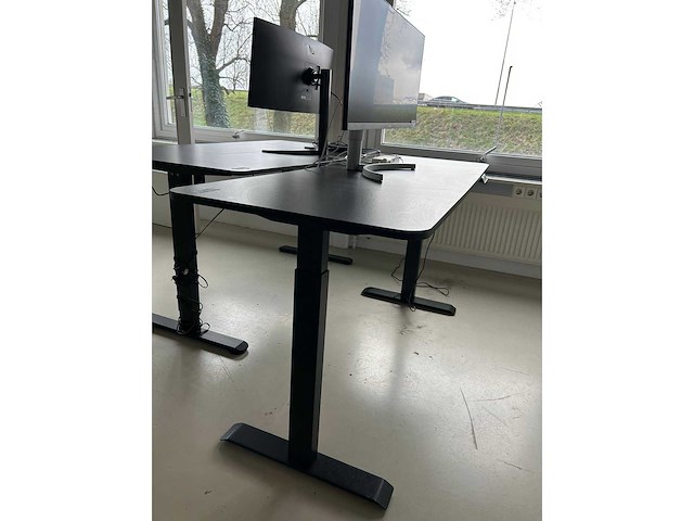 Elektrisch zit/sta bureau zwart - afbeelding 2 van  3