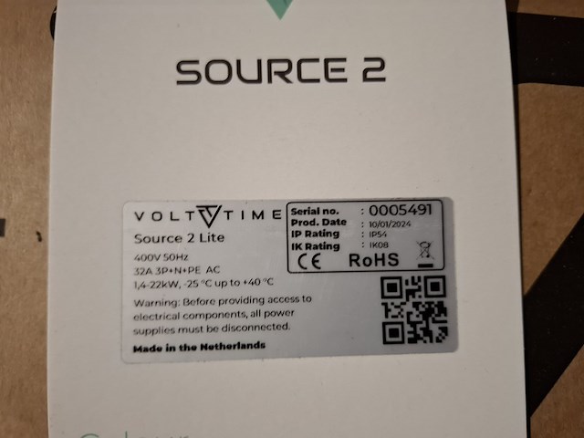 Elektrische auto lader volt time, source 2 lite cable, wit, bouwjaar 2024 - afbeelding 3 van  5