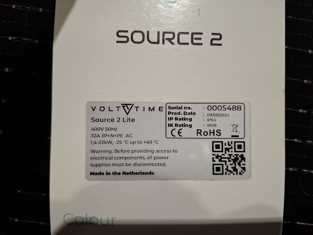Elektrische auto lader volt time, source 2 lite socket, wit, bouwjaar 2024 - afbeelding 3 van  5