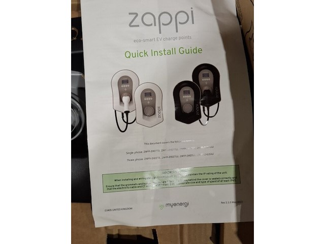 Elektrische auto lader zappi, 2h22tb, bouwjaar 2022 - afbeelding 3 van  6