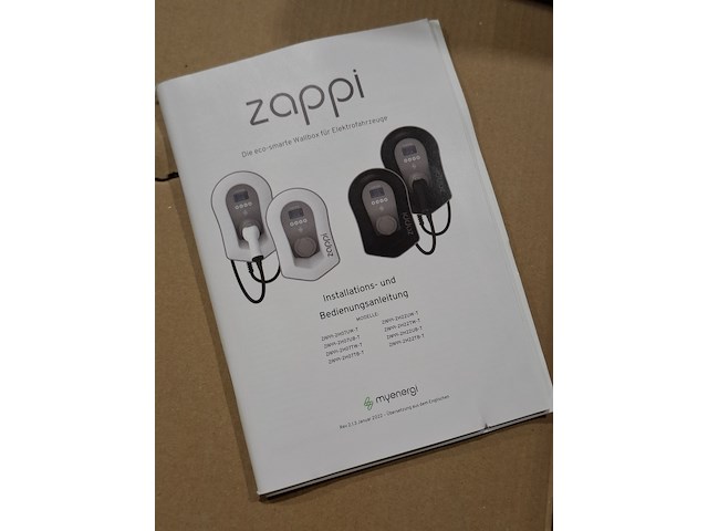 Elektrische auto lader zappi, 2h22ub-t, bouwjaar 2022 - afbeelding 3 van  3