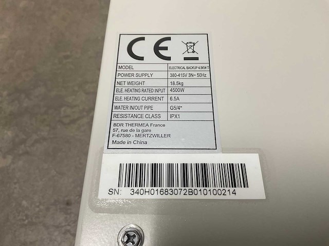 Elektrische backup 4,5 kw - afbeelding 5 van  9
