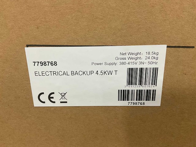 Elektrische backup 4,5 kw - afbeelding 8 van  9