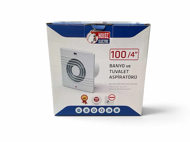 Elektrische badkamer/toilet ventilatie - afbeelding 2 van  2