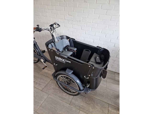 Elektrische bakfiets, babboe, curve, blauw - afbeelding 10 van  16