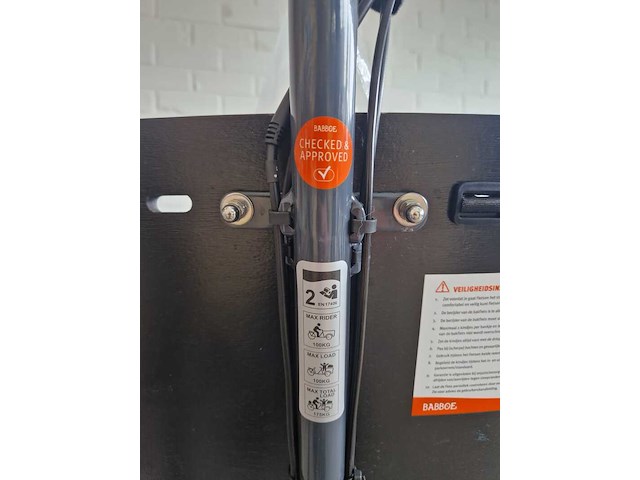 Elektrische bakfiets, babboe, curve, blauw - afbeelding 16 van  16