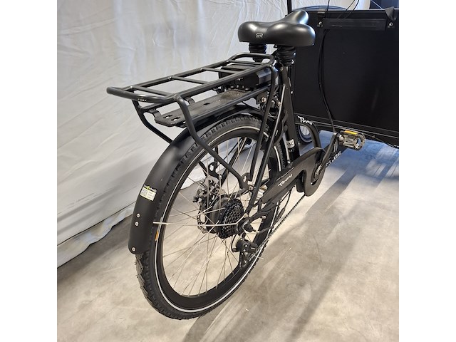 Elektrische bakfiets | driewieler, troy bikes / vogue, zwart - afbeelding 6 van  25