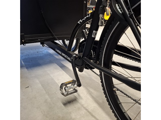 Elektrische bakfiets | driewieler, troy bikes / vogue, zwart - afbeelding 10 van  25