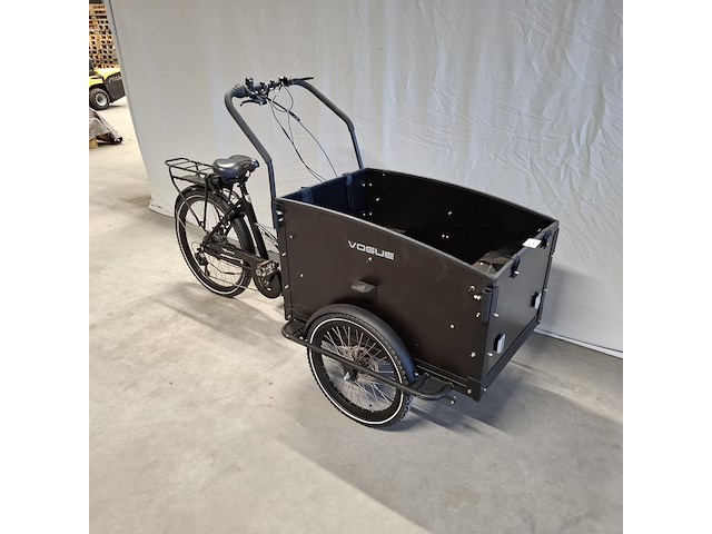 Elektrische bakfiets | driewieler, troy bikes / vogue, zwart - afbeelding 12 van  25