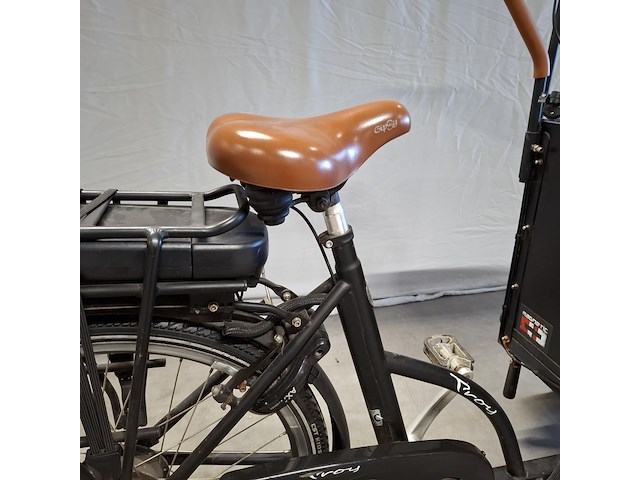 Elektrische bakfiets | driewieler, troy bikes, zwart - afbeelding 4 van  25