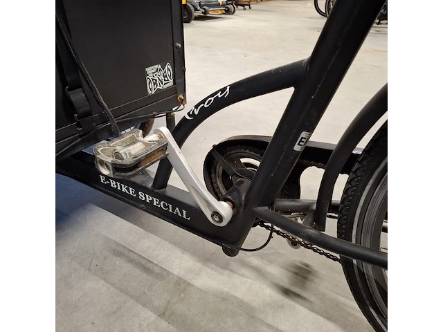 Elektrische bakfiets | driewieler, troy bikes, zwart - afbeelding 10 van  25