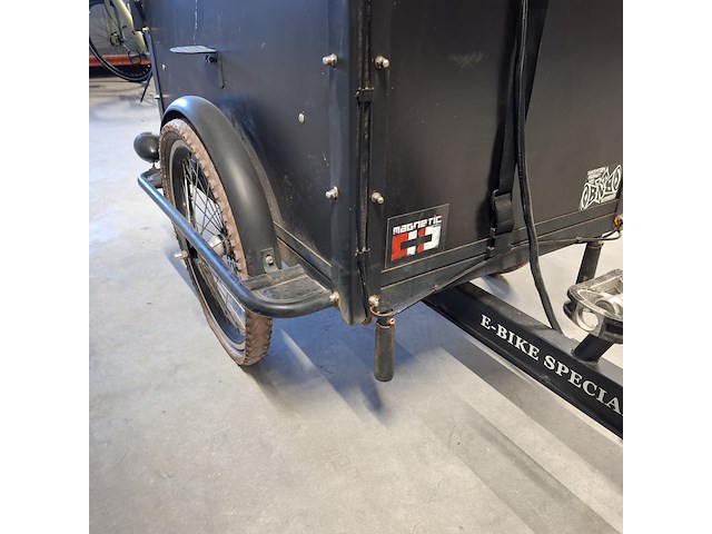 Elektrische bakfiets | driewieler, troy bikes, zwart - afbeelding 11 van  25