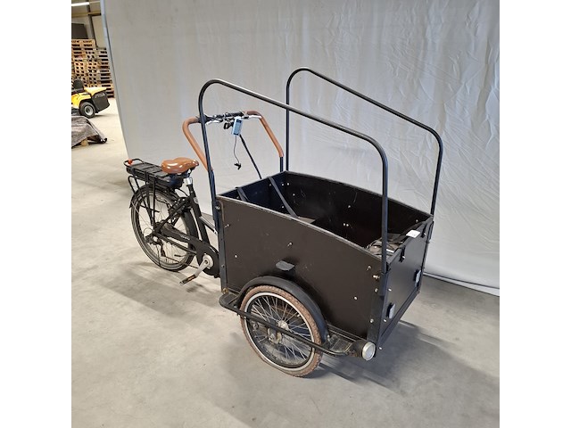 Elektrische bakfiets | driewieler, troy bikes, zwart - afbeelding 12 van  25
