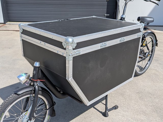Elektrische bakfiets, met shimano steps e-bike aandrijving - afbeelding 3 van  26