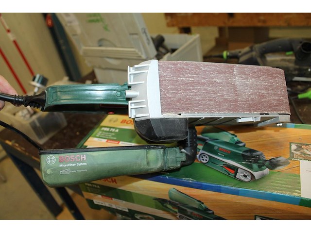 Elektrische bandschuurmachine bosch pbs75a. - afbeelding 2 van  2