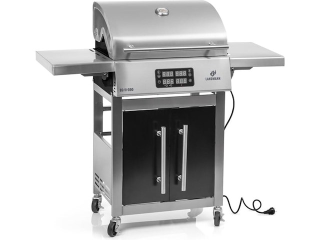 Elektrische barbecue landmann, eg-ii-590, zilver - afbeelding 1 van  6